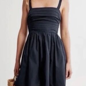 A& F Emerson Poplin Wide Strap Mini Dress